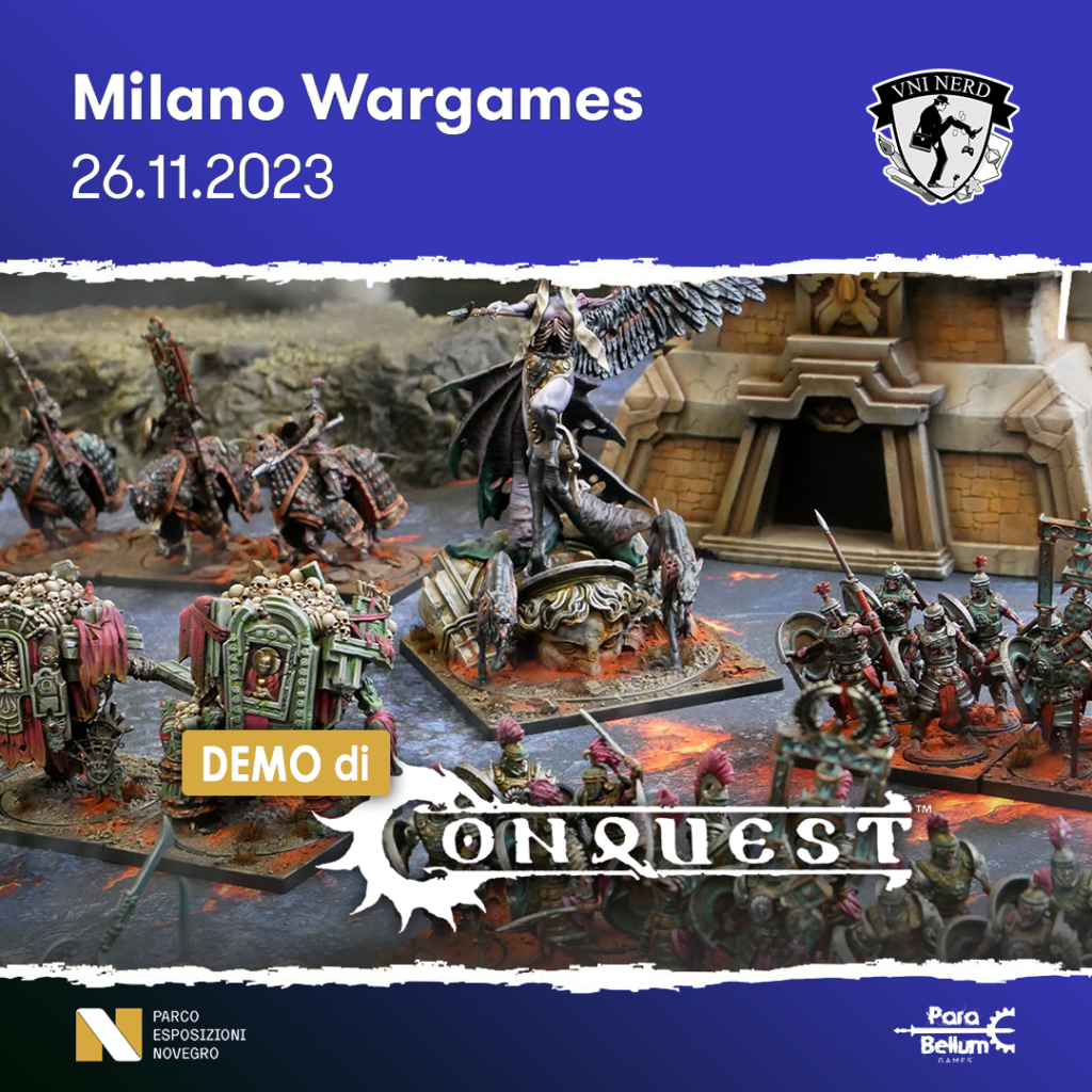 Demo di Conquest al Milano Wargames 2023